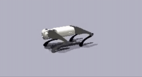 Quadruped locomotion using CPG-RL